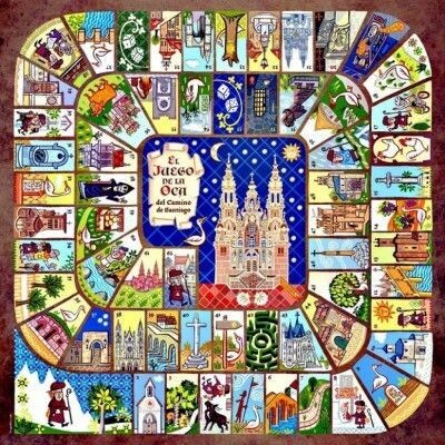 Juego La Oca Camino de Santiago Juego La Oca Camino de Santiago