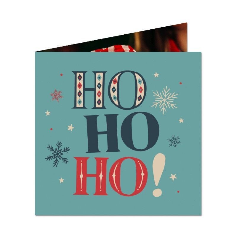 Tarjetón Navideño Ho Ho Ho