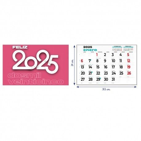 Faldilla Calendario Notas 31,5x24 cm 2025