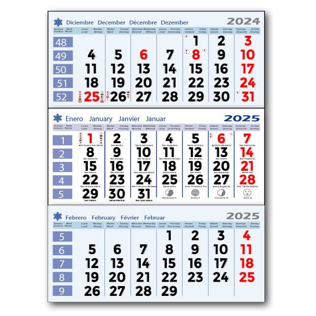 ​Faldilla Calendario 33,5 Trimestral