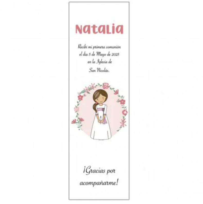 Marcapáginas  Niña Comunión