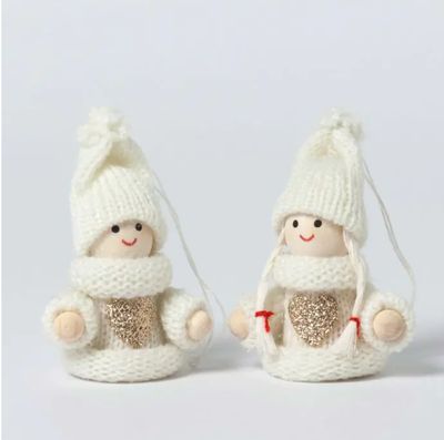 Niño y niña jersey blanco corazón dorado colgante 2 surtido