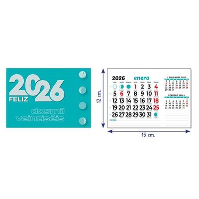 Faldilla Calendario 2026 15cm Faldilla Calendario 2026 15cm