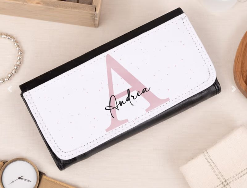 Cartera monedero con Letra y Nombre