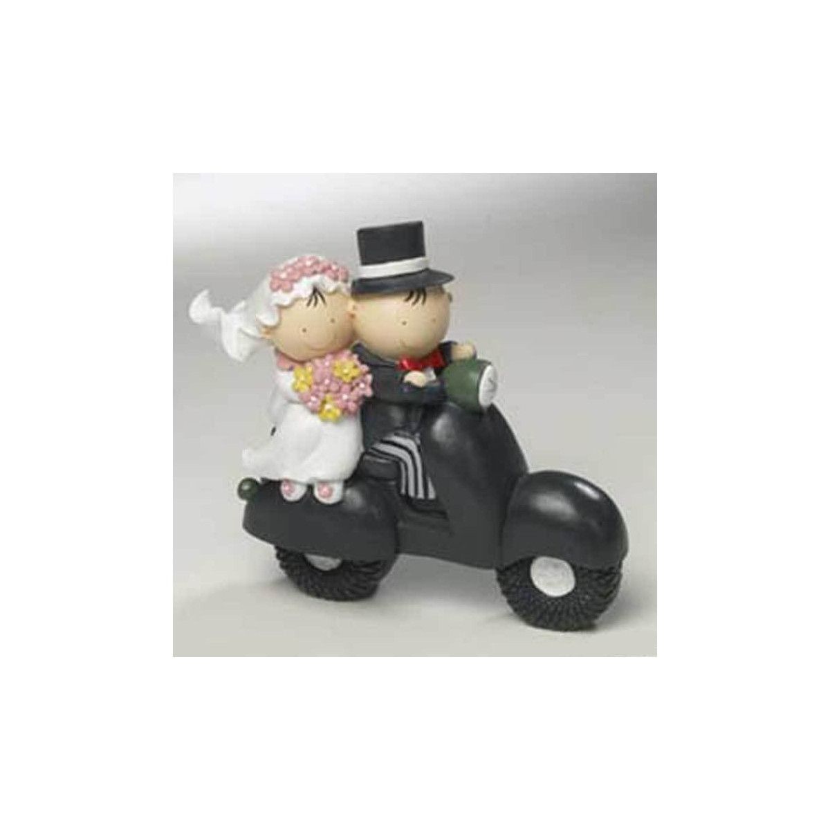 Figuras Tarta Novios Moto
