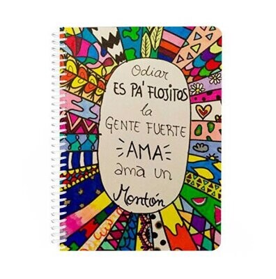 Cuaderno A5  Espiral AMOR