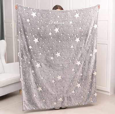 Manta luminosa bordada que brilla en la oscuridad Manta luminosa bordada que brilla en la oscuridad