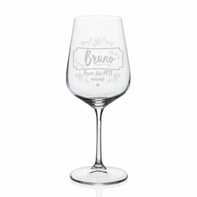 Copa de vino,  cristal  Personalizada