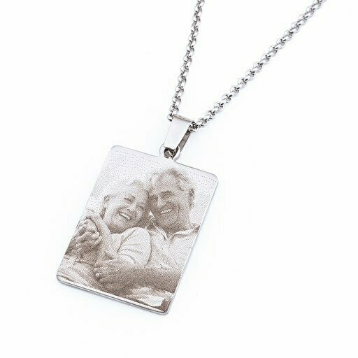 Colgante  Rectangular Grabado