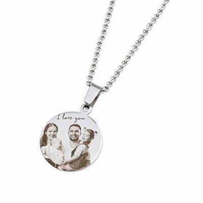 Colgante  Redondo Grabado