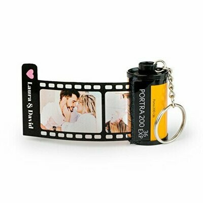 Llavero carrete fotos personalizado Llavero carrete fotos personalizado