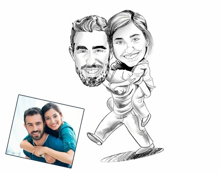 Caricatura a lápiz. Caricatura a lápiz.