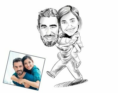 Caricatura a lápiz.
