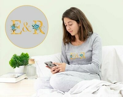 Pijama personalizado con Letras y números Pijama personalizado con Letras y números