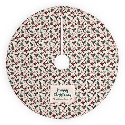 Falda Personalizable para el Árbol de Navidad Falda Personalizable para el Árbol de Navidad