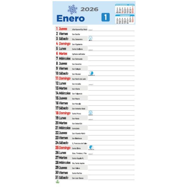 Faldilla Vertical Notas 14 (Lechera)