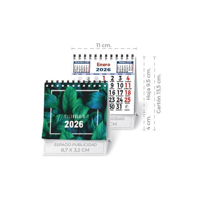 Sobremesa wire-o Neutro pequeño 7 hojas