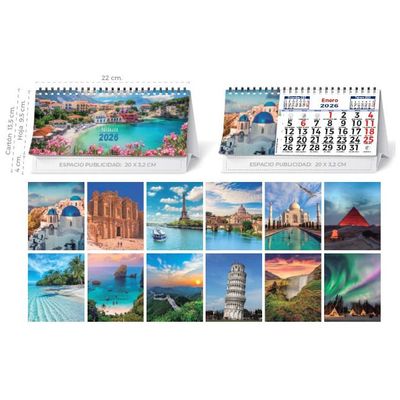 Sobremesa wire-o Paisajes Internacionales