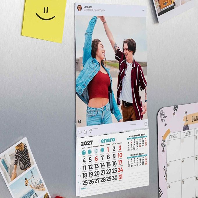 Calendarios imán nevera personalizados 10x30