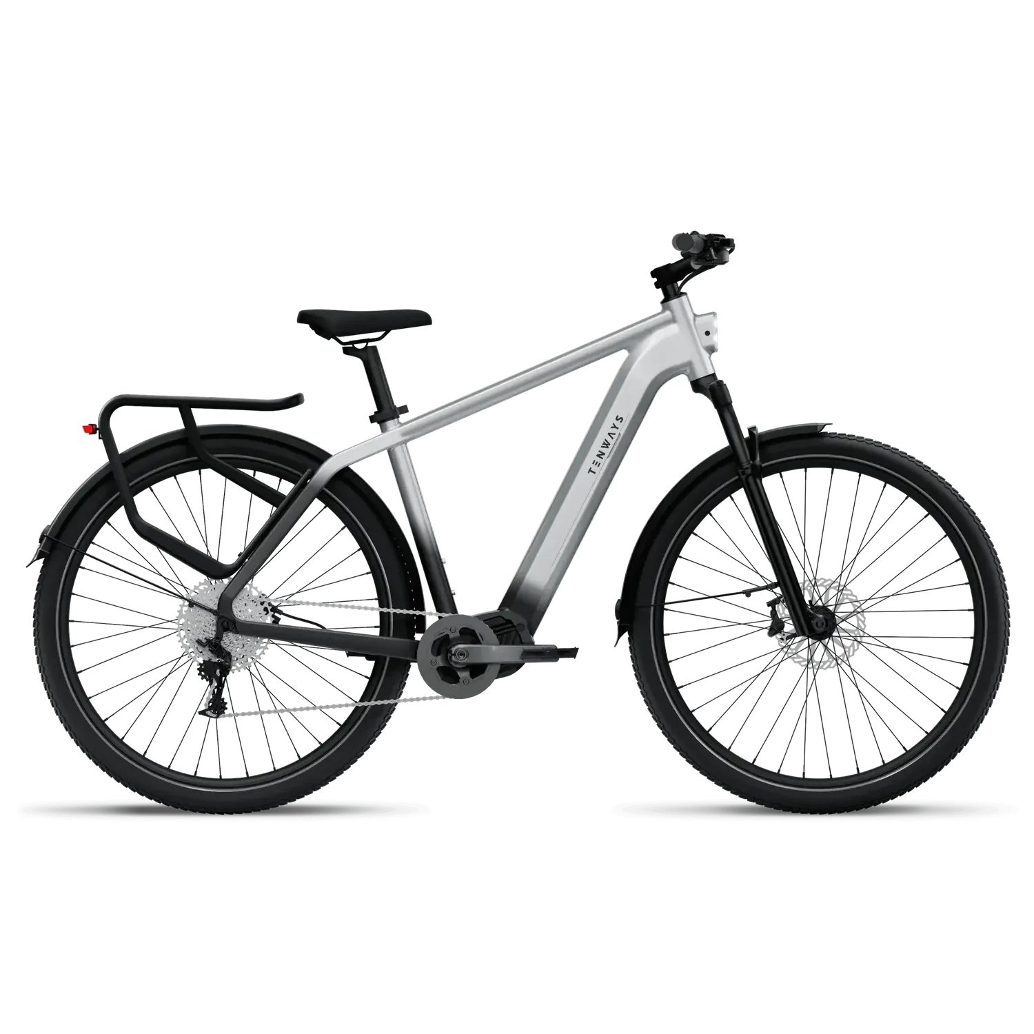 Tenways AGO-X E Bike Trekking Herren Mittelmotor XL Grau