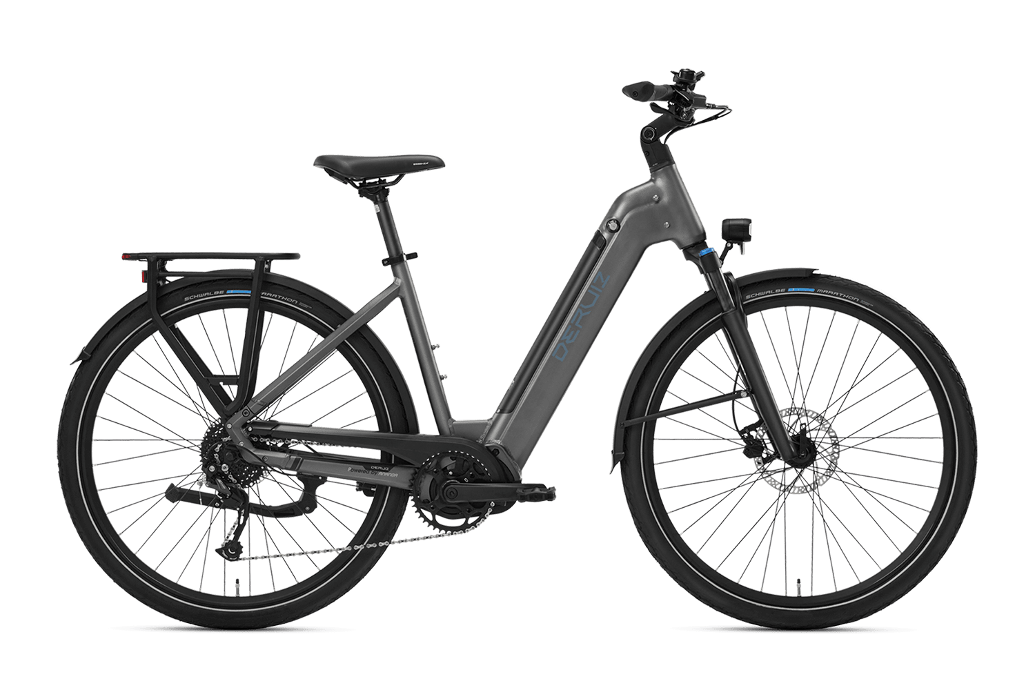 DERUIZ Mica-G E-Bike Trekking mit Shimano 9-Gang und 644Wh Akku