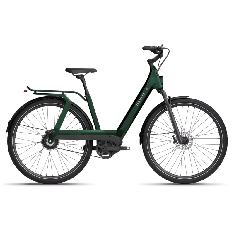 Tenways AGO-T E Bike Damen Trekking Tiefeinsteiger Riemenantrieb grün