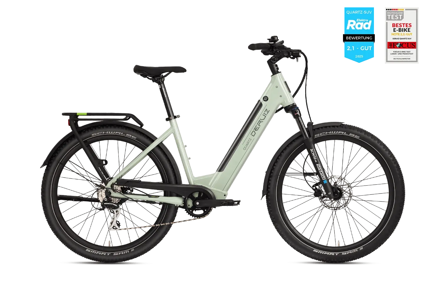 DERUIZ Quartz SUV 2025 E-Bike Trekking mit Shimano 8-Gang und 644Wh Akku