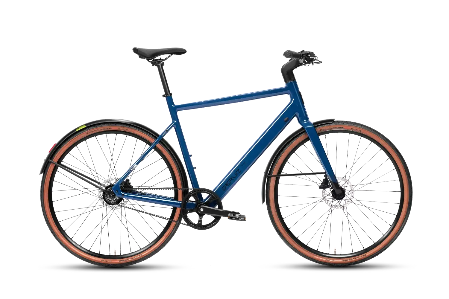 DERUIZ Turmali M/L 2025 E-Bike Urban Blau mit Riemenantrieb und 360Wh Akku
