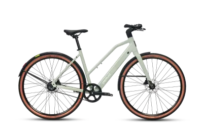 DERUIZ Turmali S 2025 E-Bike Urban Shade Green mit Riemenantrieb und 360Wh Akku