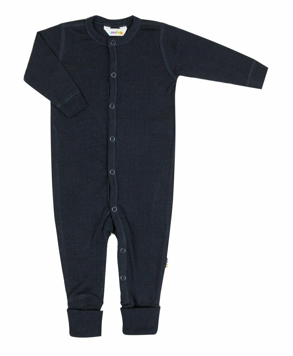 Baby Schlafanzug 100% Wolle dunkelblau