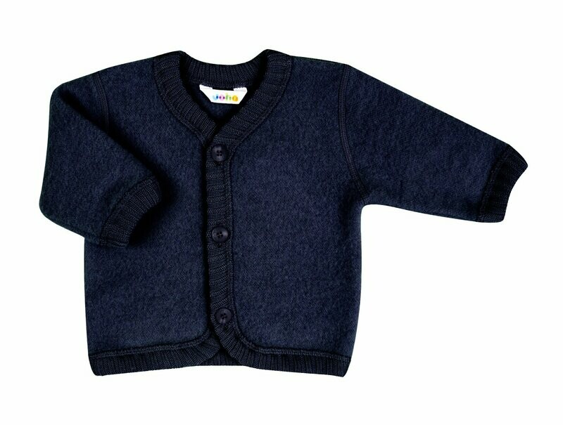 Cardigan Wollfleece 100% Wolle dunkelblau Cardigan Wollfleece 100% Wolle dunkelblau