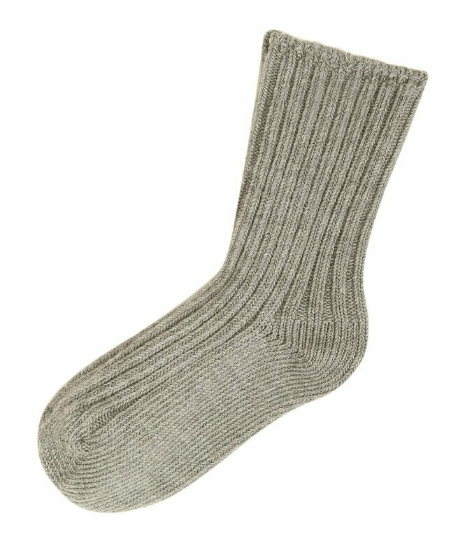 Wollsocken sesam