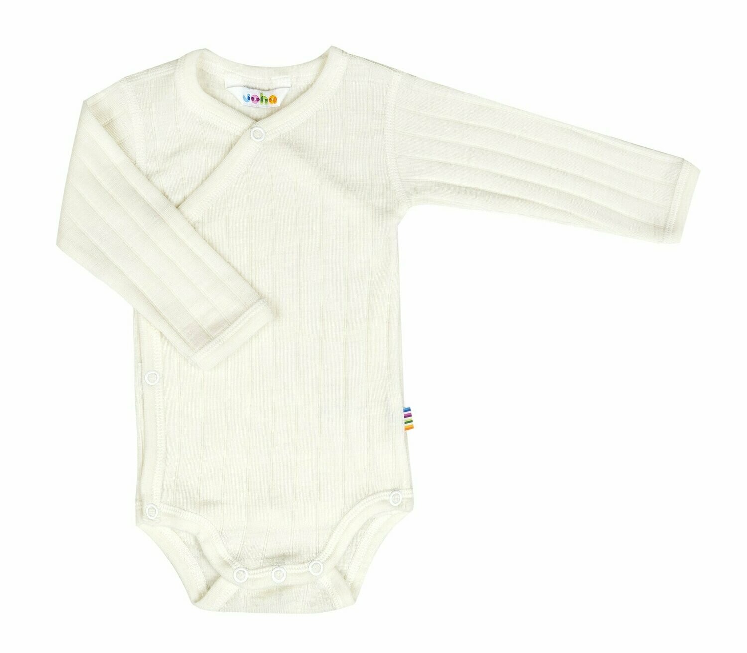 Baby Wickelbody Wolle/Seide natur