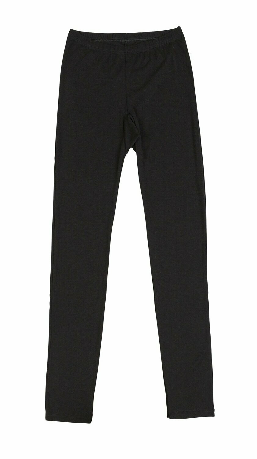 Damen SARA Leggings Wolle/Seide schwarz