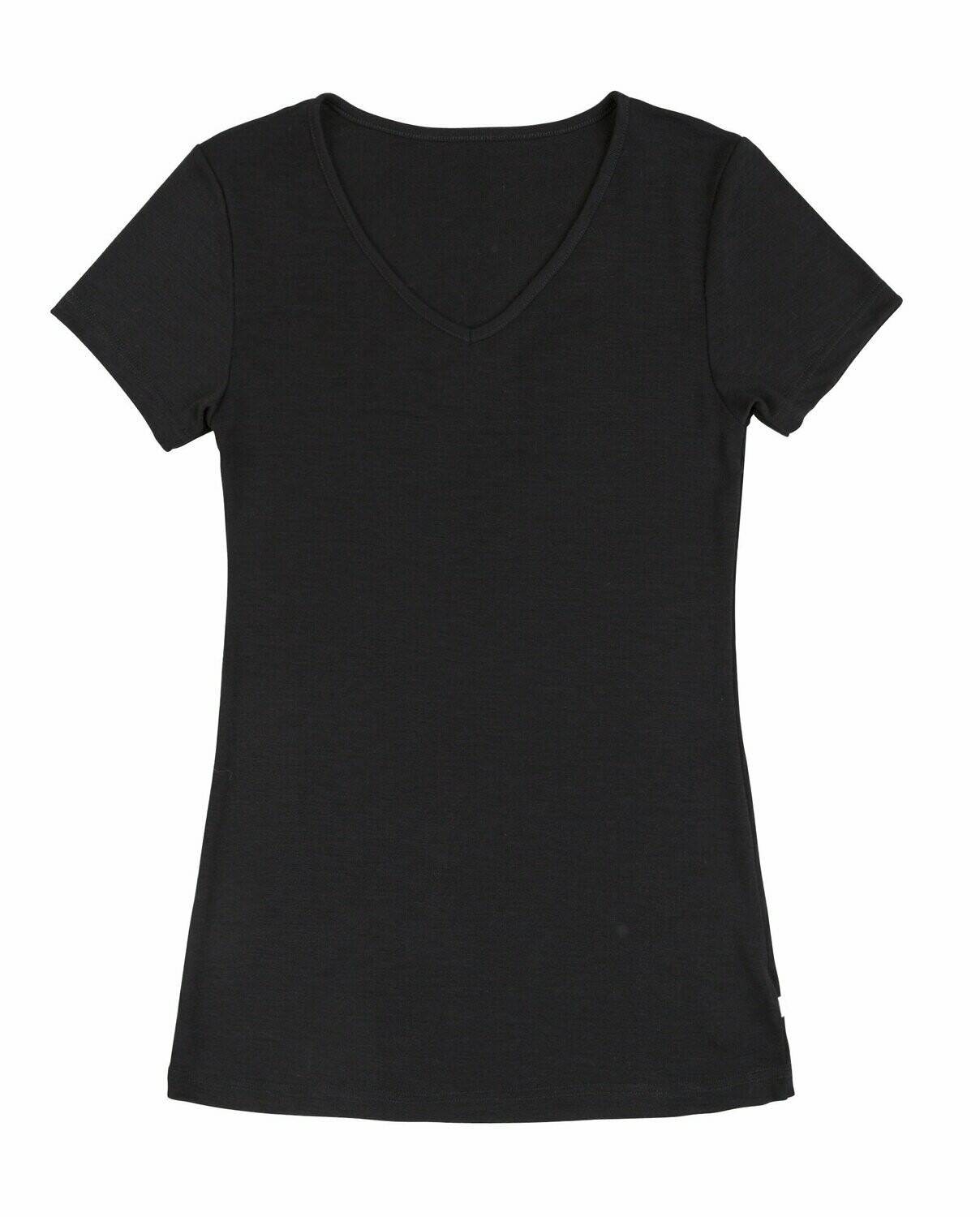 Damen SARA T-Shirt Wolle/Seide schwarz