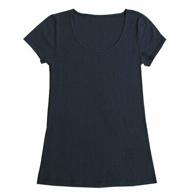 Damen EMMA T-Shirt Wolle blau