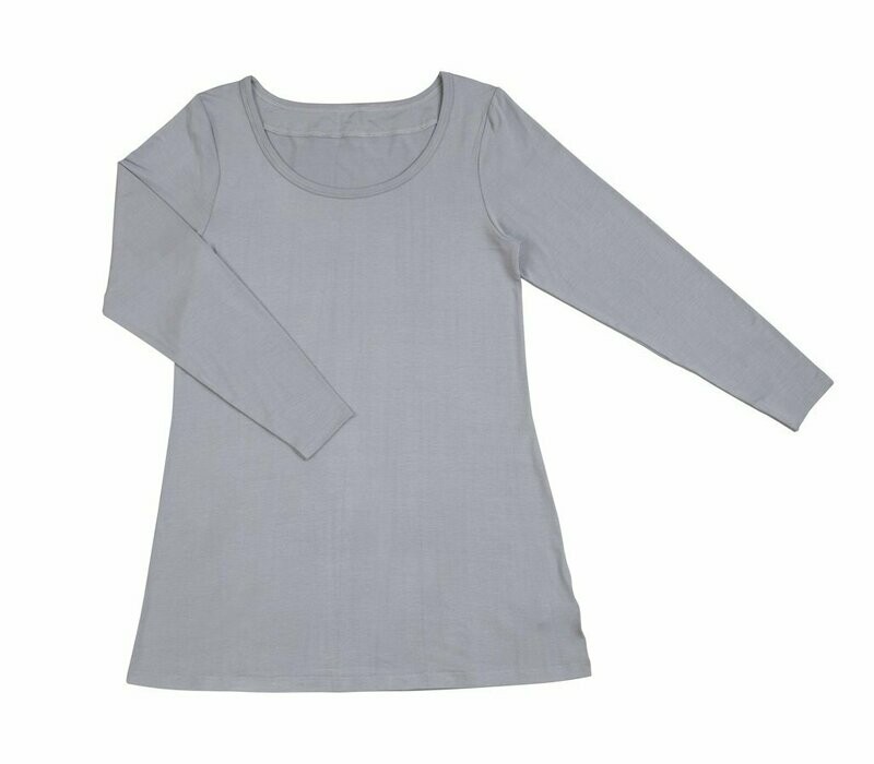 Damen LUNA Shirt Bambus grau