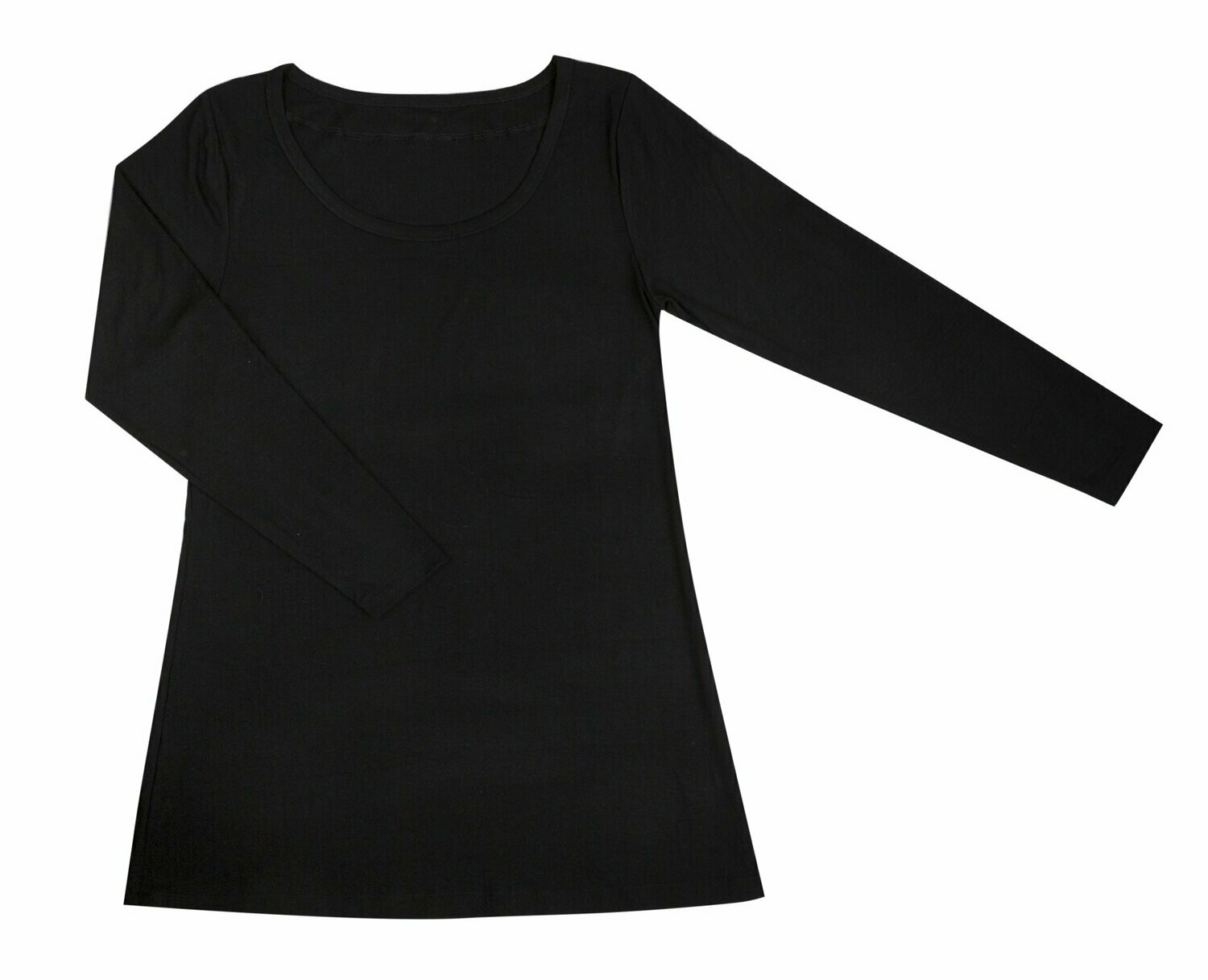 Damen LUNA Shirt Bambus schwarz