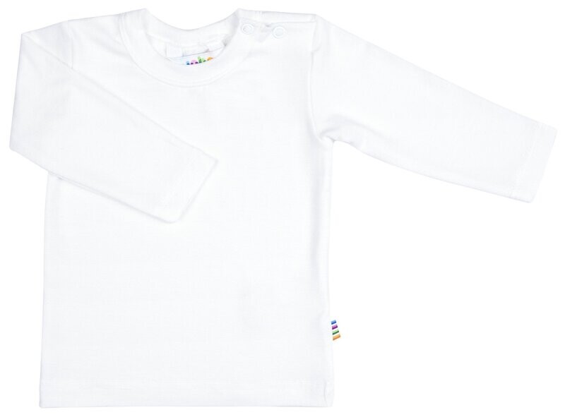 Baby Shirt lang Arm Bambus weiß