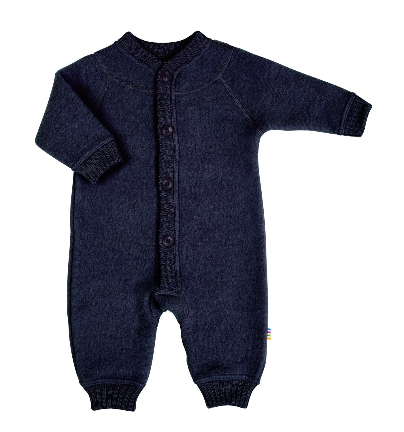 Baby Jumpsuit Wollfleece 100% Wolle blau