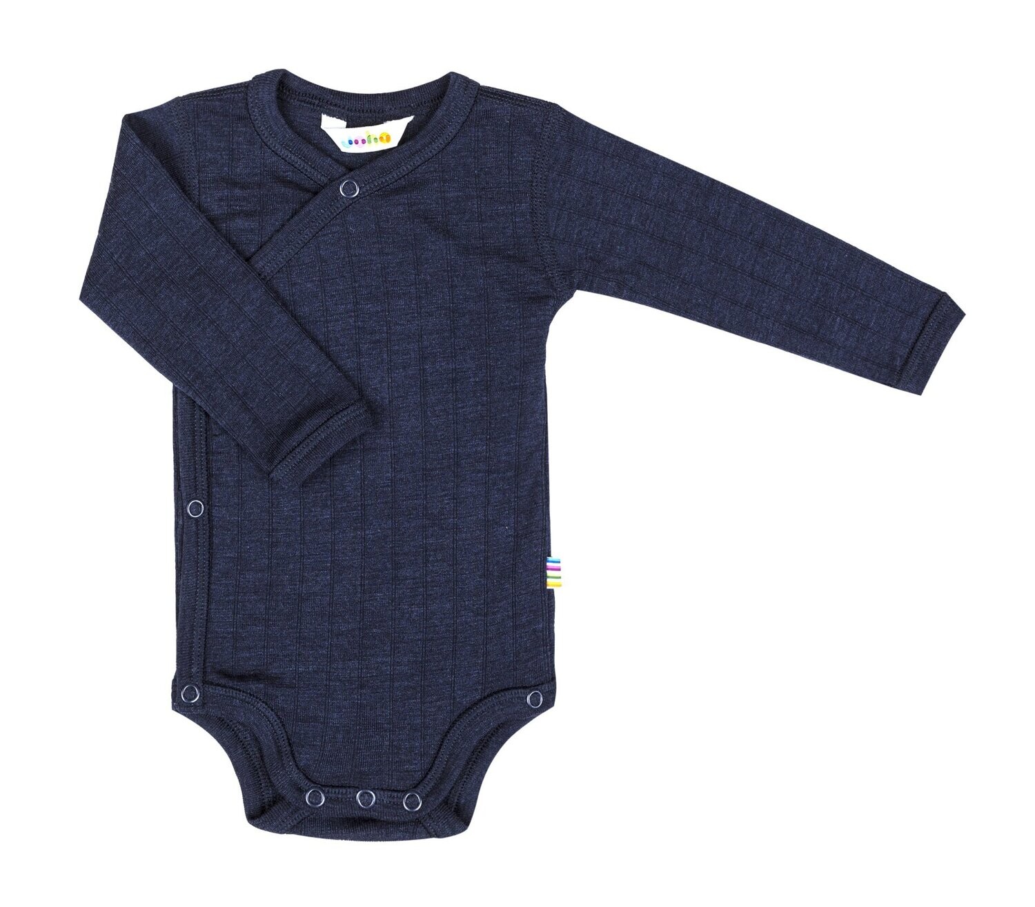 Baby Wickelbody Wolle/Seide blau
