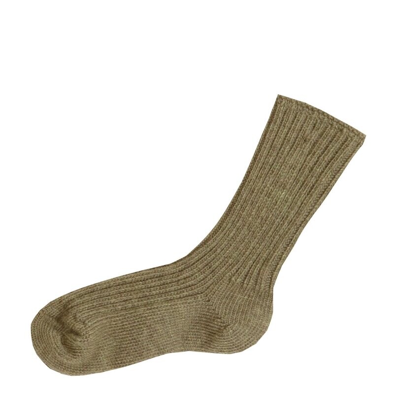 Wollsocken sesam melange