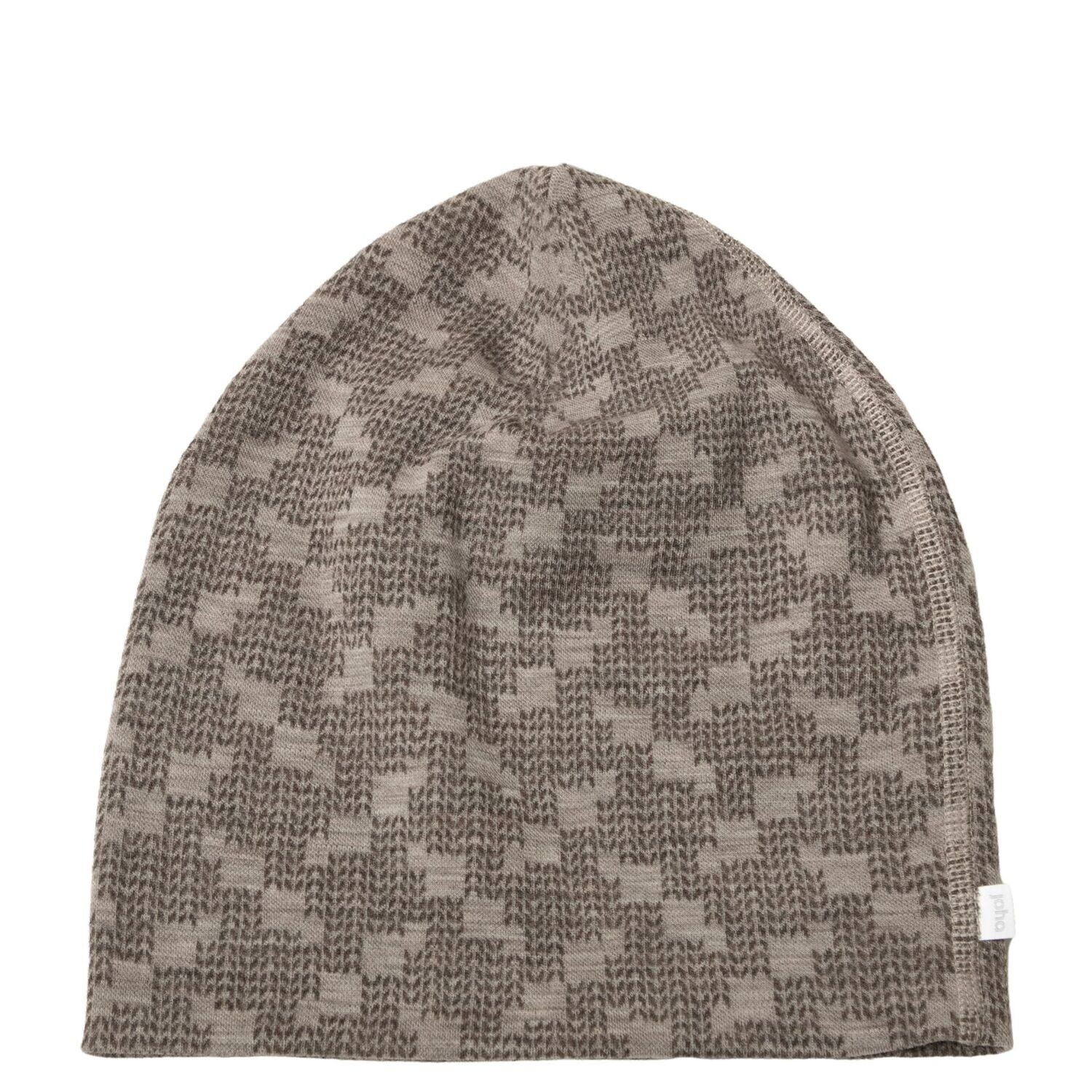 Damen SILKE Beanie Mütze Wolle Print