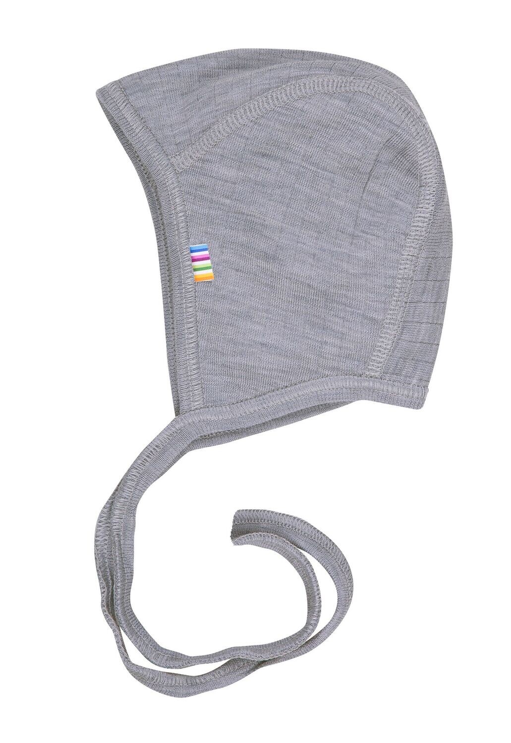 Babyhäubchen 100% Wolle grau