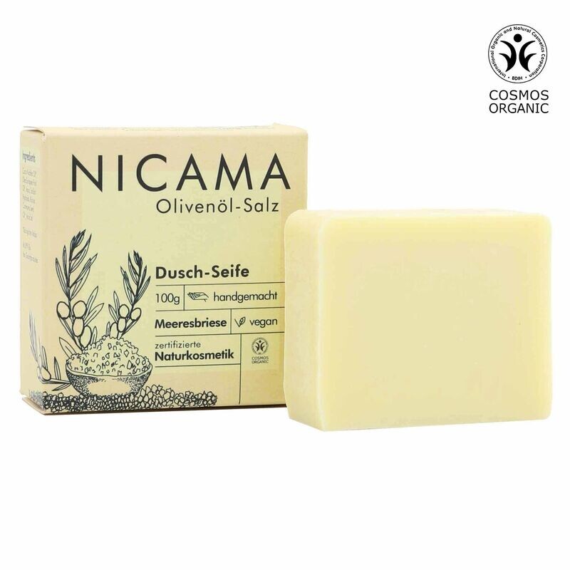 NICAMA Olivenöl-Salz Seife