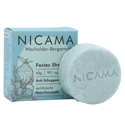 NICAMA - festes Shampoo Wacholder Bergamotte (50g)