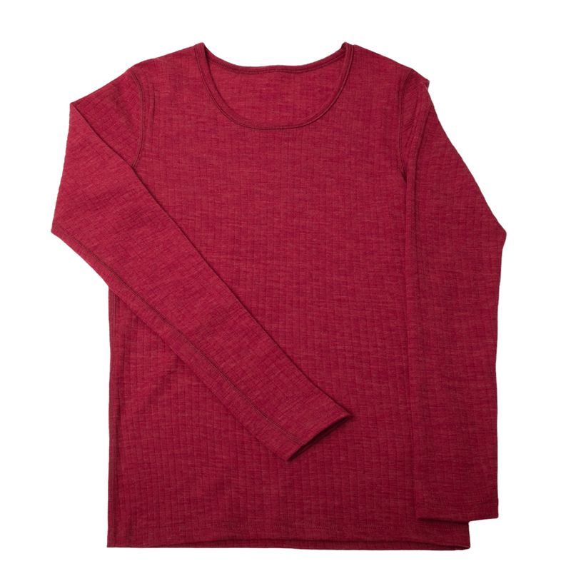 Damen Shirt Wolle pink melange Damen Shirt Wolle pink melange