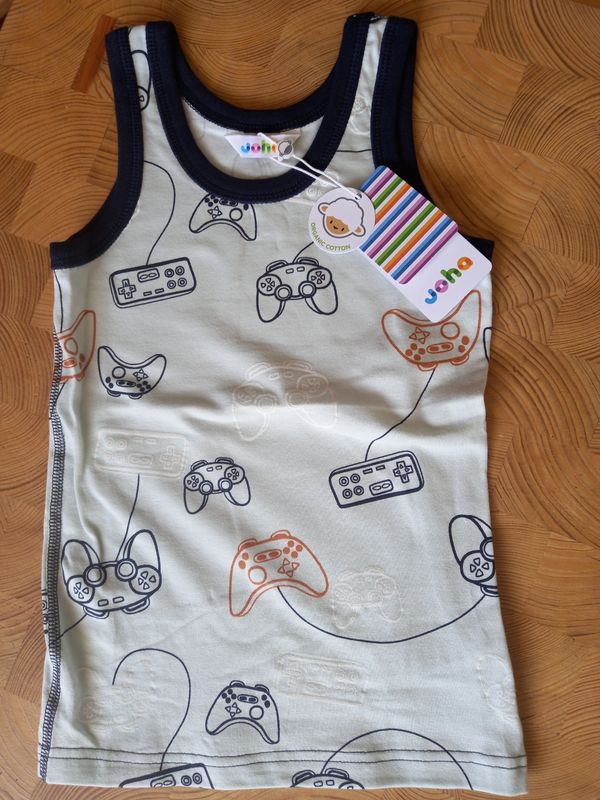 Kinder Unterhemd Baumwolle Konsole Gr 110