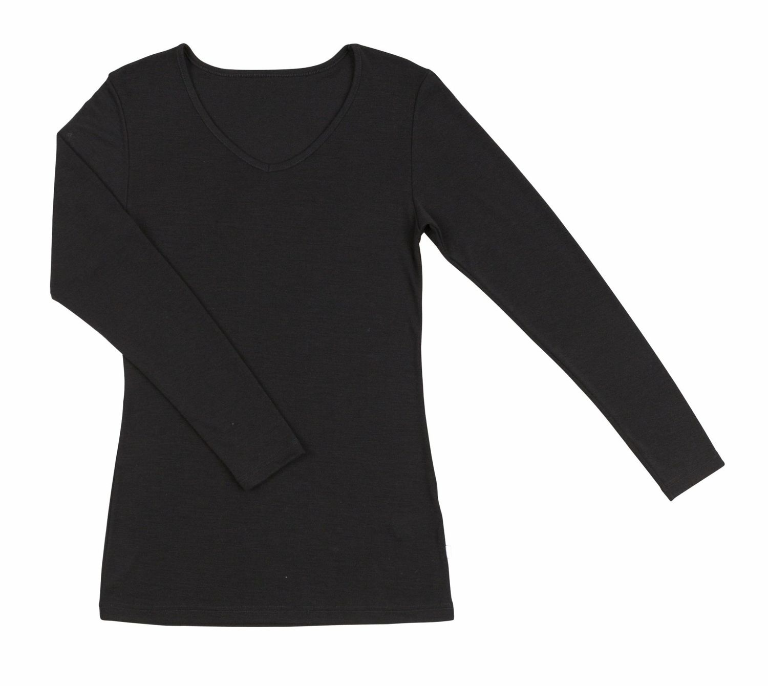 Damen SARA Shirt Wolle/Seide schwarz Damen SARA Shirt Wolle/Seide schwarz