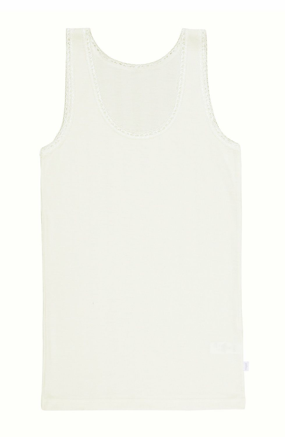 Damen FILIPPA Unterhemd mit Spitze Wolle/Seide natur Damen FILIPPA Unterhemd mit Spitze Wolle/Seide natur